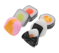 TOYANDONA 6pcs Realistic Artificial Onigiri Props for Restaurant Displays Creative Photography and Teaching Demonstrations Enhance Visual Appeal and Inspire Creativity