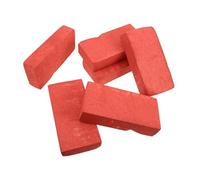 TOYANDONA 6pcs Red Foam Simulation Bricks Lightweight Fake Construction Blocks for Movie Stage Performance Magician Tricks Halloween Comedy Props with Realistic Brick Texture