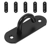 TOYANDONA 6pcs Resistance Band Wall Mount: Wall Mounted Resistance Bands Anchor Hook - Stainless Steel Pad Eye Plate For Gym Yoga Battle Ropes