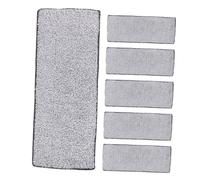 TOYANDONA 6pcs Reusable Fiber Cleaning Mop Pads for Flash Speed Mop Strong Water Absorption Replacement Heads for Hardwood Tile Stone Floors Easy to Install Wet Dry Use for Home and
