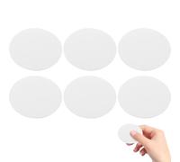 TOYANDONA 6pcs Self Adhesive Metal Plate for Phone Car Mount Silver Iron | Rounded Corners, Thin Smooth Profile, Compatible with Magnetic Holder, for Electronic Devices and GPS Devices
