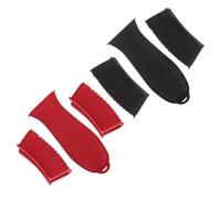 TOYANDONA 6pcs Silicone Pan Handle Anti Scald Pot Cover Silicone Pot Handle Grips Holder Grip Frying Pan Cookware Cover Grippers Hot