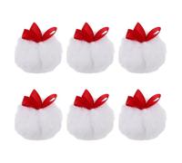 TOYANDONA 6pcs Soft Large Powder Puff 2 Inch Fluffy Long Plush Loose Dusting Powder Puff with Ball Shape for Gentle Skin Care - Portable for Women Body Makeup Face