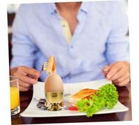 TOYANDONA 6Pcs Stainless Steel Egg Cups Elegant Tabletop Egg Holders Small Beer Wine Cup for Breakfast and Dining