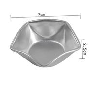 TOYANDONA 6pcs Star-Shaped Mousse and Pudding Baking Cups Safe Anodized Dessert Molds for Home Kitchen Hotel Restaurant Easy Demould DIY Cake Jelly Cupcake Muffin Bakeware