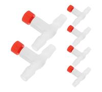 TOYANDONA 6pcs T Shaped Aquarium Air Valves for Fish Tank with Triple Direction Flow, Plastic Air Controller Compatible with Protein Skimmer Systems and Universal Aquarium Tubing Connectors