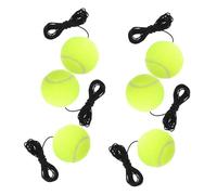 TOYANDONA 6pcs Tennis Trainer Balls with Elastic String for Practice Lightweight Rebound Training Equipment for Beginners Portable Tennis Practice Tool for Indoor and Outdoor Use