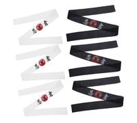 TOYANDONA 6pcs Traditional Japanese Headband Karate Headband Men Samurai Hat Ninja Boys and Girls Soft Comfortable Fabric Bandana