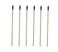 TOYANDONA 6pcs Traditional Wooden Throwing Arrows with Soft Rubber Heads for Pot Toss Game Safe Hunting Training Archery Accessories for Outdoor Entertainment and Group Fun