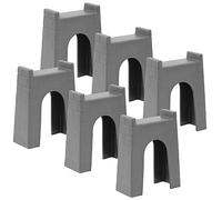 TOYANDONA 6pcs Train Pier Train Accessories Wood Train Track Pieces Level Support Risers Plastic Models Kids Kickstand Childrens Play Sets Toy Train Bridge Supports Pretend Play Toys