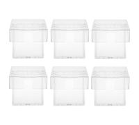 TOYANDONA 6pcs Type Weatherproof Socket Box Disassembly-free Adhesive Installation, PC Material Outlet Cover for Wall Socket Panel Protection in Bathrooms and Living Rooms