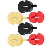 TOYANDONA 6pcs Violin Practice Mutes Rubber Violin Accessory Set with Sturdy Viola Mute, Silent String Instrument Parts for Orchestral Practice and Performance