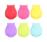 TOYANDONA 6pcs Wine Glasses Charms Cup Recognizer Silicone Small and Thermally Insulated Not Easy to Fade Practical Glass Identifier for Party Use Random Color Random Style