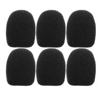 TOYANDONA 6pcs Wireless Lavalier Microphone Foam Covers Mini Windscreens 25x20x6mm for Headset Mic Protection in Interviews and Video Recording
