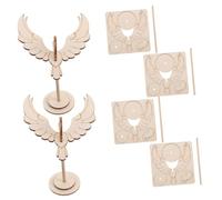 TOYANDONA 6pcs Wooden Balancing Eagle DIY Craft for Creative Educational Kit to Patience Motor Skills and Imagination Portable Natural Bird for Boys