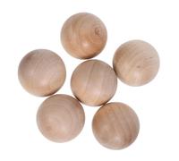 TOYANDONA 6pcs Wooden Ball Bottle Stoppers Spherical Glass Bottle Plugs Pine Wood Sealing Caps and Storage Jars Home Bar Use