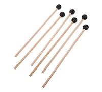 TOYANDONA 6pcs Wooden Rubber Mallets for Marimba and Percussion Instruments Instrument Hammers for Beginners and Professionals for Music Practice and Performance