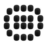 TOYANDONA 70pcs Microphone Cover for Headset and Small Lapel Microphones, Sponge Windscreen Cap with Secure Fit and Comfortable Wear, for Open Air Performances and Tour Guiding