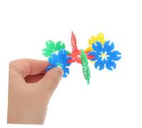TOYANDONA 70pcs Snowflake Building Blocks Set with Portable Storage Case Educational Stem for Enhances Imagination Problem Solving and Fine Motor Skills Development