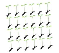 TOYANDONA 70pcs Tiny Hair Clips Girls Boys and Girls Hair Bow Clips Sprout Flower Grass Hairpin Bean Sprout