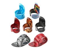 TOYANDONA 7pcs Guitar Finger Picks Guitar Banjo Ukulele and Bass Comfortable Protectors for Musicians and Learners
