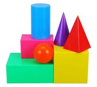 TOYANDONA 7Pcs Large Building Blocks Educational Geometric Shape Cognition Model for Learning Safe