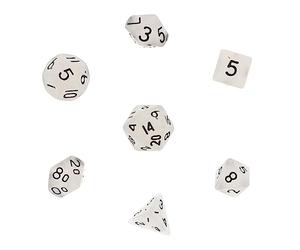 TOYANDONA 7pcs Luminous Multi-sided Dice Set for Rpg Players Mini 10mm Small Game Dice Night Glow for Tabletop Role Playing and Board Games