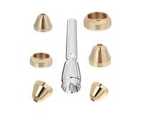TOYANDONA 7pcs Professional Trumpet Mouthpiece Plated Nozzle for Beginners and Advanced Players Material for Trumpet Practice and Embouchure Development