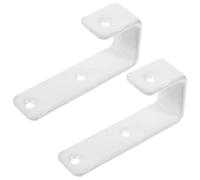 TOYANDONA 7pcs White Plastic Bed Ladder Hooks Set with Screws 25mm Rubberized Bunk Bed Ladder Fixing Brackets for Bedroom Bunk Accessories