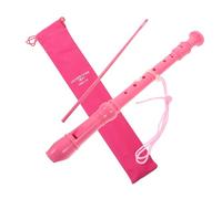 TOYANDONA 8-hole German Soprano Recorder for Beginners Boys and Girls Music Toy Cotton Bag Pink Plastic Clarinet for Children and Adults Learning
