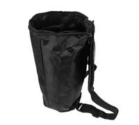 TOYANDONA 8-inch African Drum Bag Waterproof Oxford Cloth Musical Instrument Backpack Handle, Single-layer Portable Drum Storage Pouch in Black for Travel and Performance