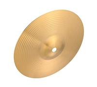 TOYANDONA 8 Inch Brass Drum Cymbals Set Crash Ride Hi-hat Percussion Instrument for Beginners for Jazz Music