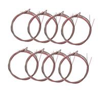 TOYANDONA 8 Sets Colorful Steel Acoustic Guitar Strings Replacement Kit for Folk Guitar Beginners Extra Strength Construction Clear Tone Sound Quality for Continuous Practice and Live