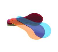 TOYANDONA 8 Sheets Translucent Color Mixing Lenses Kit Color Learning Plates for Primary Education Safe Material for Creative Exploration for Preschool and Science Activities