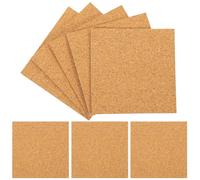TOYANDONA 80Pcs 2Mm Thick Self-Adhesive Cork Sheets, Cuttable Square Cork Coasters 100X100Mm for Home Decor, Drink Coaster Pads, Rustic Table Protection and DIY Crafting