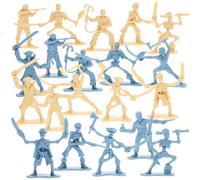 TOYANDONA 80pcs Pirate Soldier Model Toys Models Tote Bags Miniature People Figurines Sand Table Miniature People Pirate Skeleton Warrior Men Tiny People Decorations Plastic Assembled