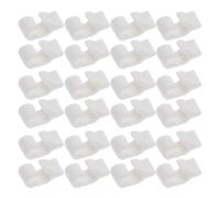 TOYANDONA 80pcs White Plastic Cage Door Lock Clips Modular Connectors for DIY Wire Pet Cages, Chicken Coops, and Storage Cabinets, Compatible with Outdoor Pens and Kennels