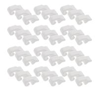 TOYANDONA 80Pcs White Resin Storage Cabinet Connectors Cage Door Latch Clips Modular Wire Cube Fasteners for Pet Crate Locking Assembly in Outdoor Pens and Hutches