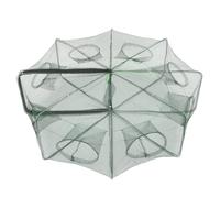 TOYANDONA 8Holes Auto Folding Fishing Net Portable Shrimp Cage for Crab Lobster Minnow Crayfish and Prawn Lightweight and Easy to Use for Saltwater and Freshwater Fishing