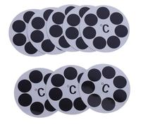 TOYANDONA 8pcs Baby Bath Temperature Sticker LCD Display Water Temperature Gauge for Children Bath Safety Monitor 30~42℃ Adhesive Shower for Infant Bathing