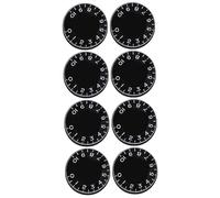 TOYANDONA 8pcs Black Low Profile Guitar Knobs Volume Tone Replacement Parts for Electric Guitar