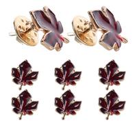 TOYANDONA 8pcs Canadian Maple Leaf Brooch Leaf Pin Thanksgiving Maple Brooch for Women Men Shirt Hat Backpack Pin