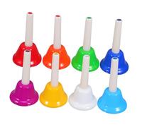 TOYANDONA 8pcs Colorful Hand Bells Toddlers Musical Instruments for Boys and Girls Develops Musical Skills Engaging and for Early Learning Activities