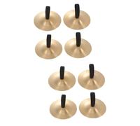 TOYANDONA 8pcs Copper Belly Dancing Finger Cymbals Boys and Girls Instrument for Rhythm and Melody Development Creative Musical Tool for Dance Parties and Family Interaction