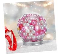 TOYANDONA 8pcs DIY Snow Globe Kit Clear Plastic Snow Ball with Protective Lid for Homemade Holiday Decorations Christmas Tree Ornaments and Festive Gift Crafting