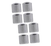 TOYANDONA 8pcs Electric Bass Guitar Volume Tone Control Knobs Metal Dome Knobs Guitar Parts Accessories for Volume Control and Tone