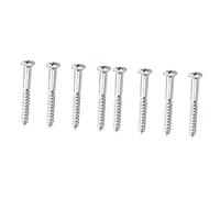 TOYANDONA 8pcs Electric Guitar Neck Plate Screws Mixed Screws Pack Wafer Head for Mounting