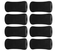 TOYANDONA 8pcs Foot Training Roller Pad Replacement Roller Sleeve Black Rubber and Plastic Foam for Inversion Tables and Weightlifting Platforms