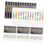 TOYANDONA 8pcs Guitar Fretboard Stickers Pvc Sticker Easy to Remove Easier for Beginners to Learn Assorted Colour Guitar Practicing Decal