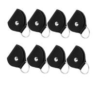 TOYANDONA 8pcs Guitar Pick Case: Guitar Pick Holder Reusable - Plectrum Keychain Bag Pu Leather for Music Players Compact and Portable